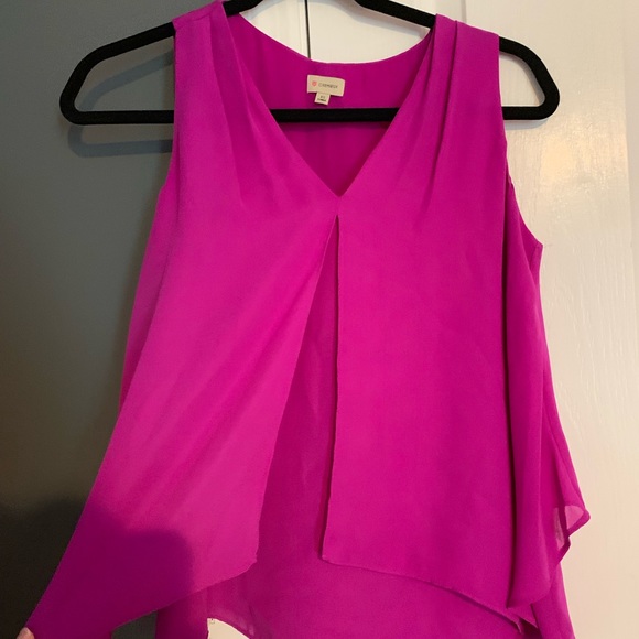 Fuchsia sleeveless blouse - Picture 1 of 4